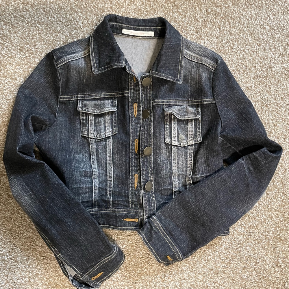 Dark Denim Cropped Jacket
